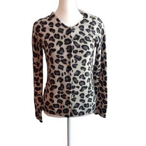 Cynthia Rowley  2 ply cashmere cardigan sweater. gray /black Excellent Condition